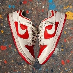 Nike Red and White Sneakers